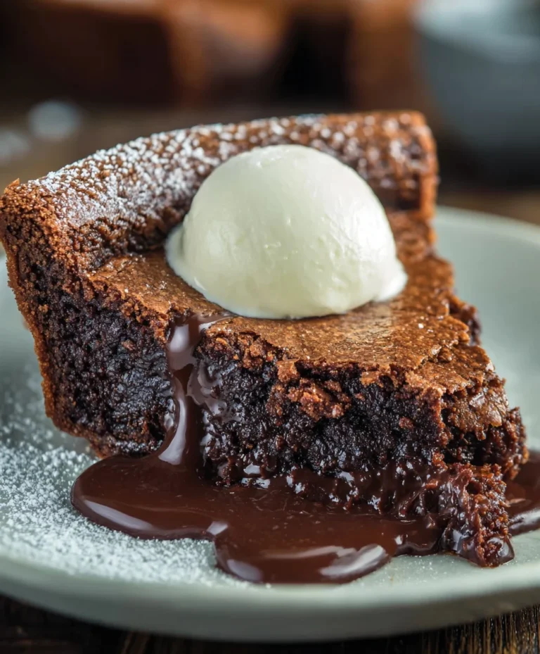 Gooey Brownie Pie-Pure Chocolate Bliss