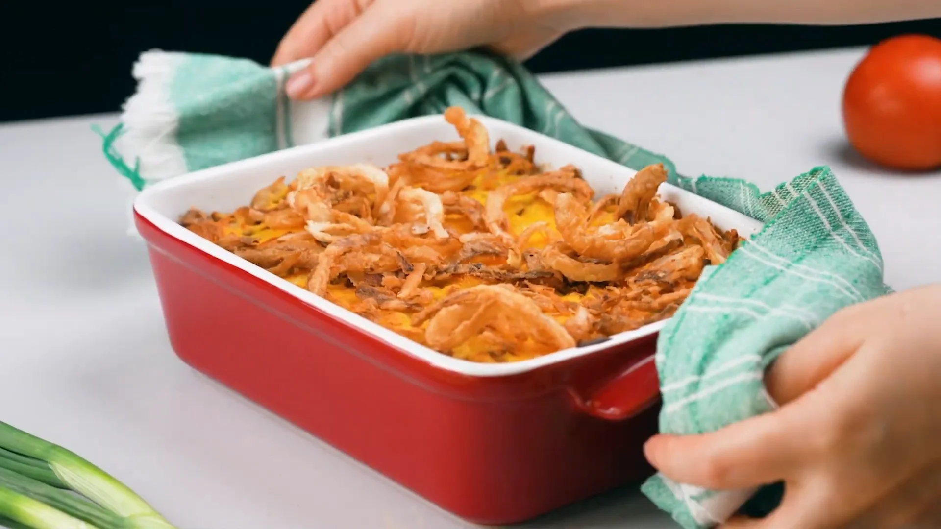 Easy French Onion Ground Beef Rice Casserole