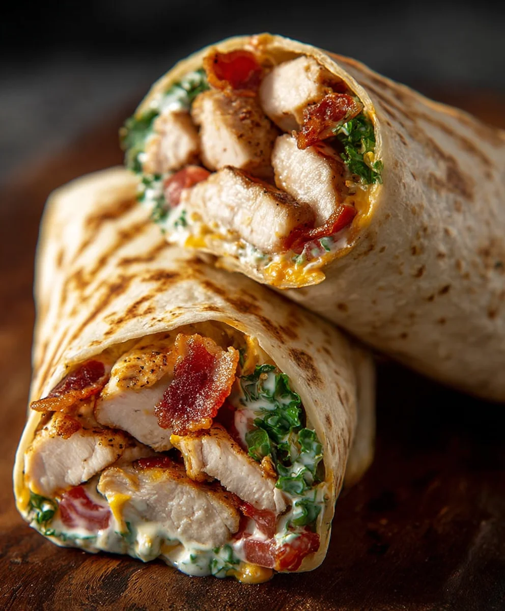Crunchy Beef Beef Bacon Chicken Ranch Wrap Recipe