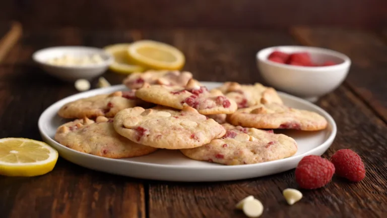 Bright Lemon Raspberry Cookies-Fresh & Zesty Treat