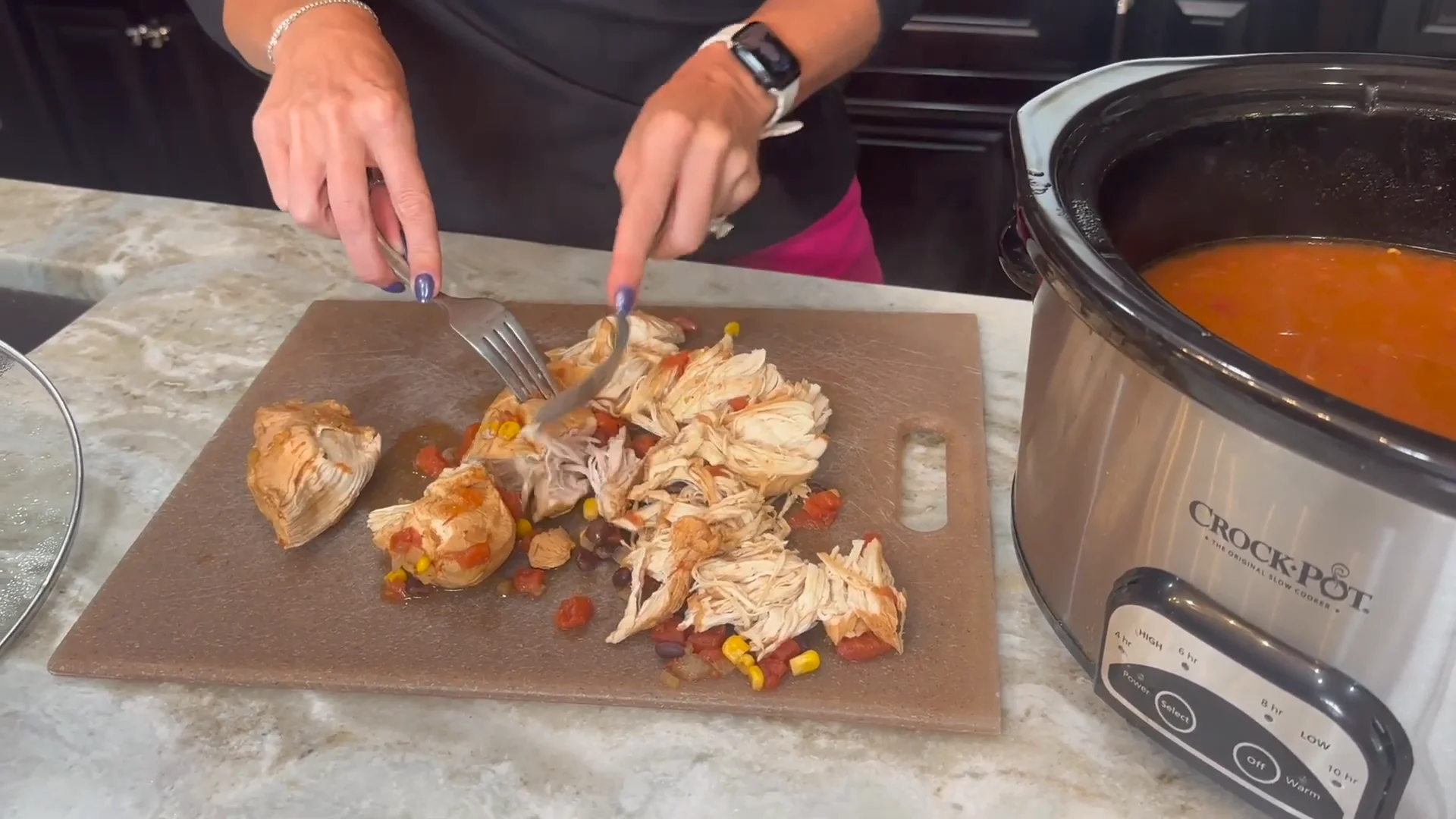 Easy Crockpot Chicken Tortilla Soup Recipe