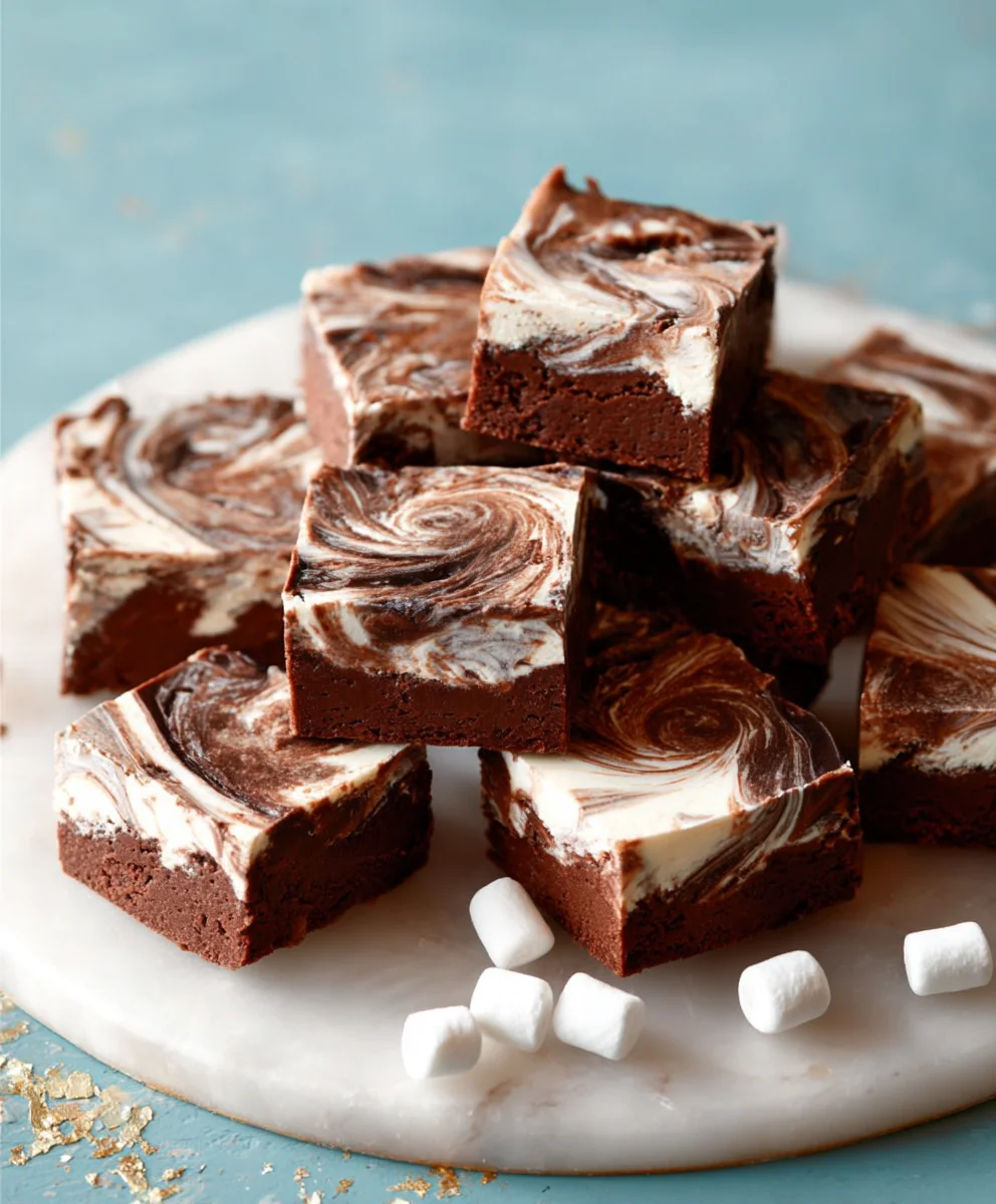 Marshmallow Swirl Fudge-Decadent Easy Recipe