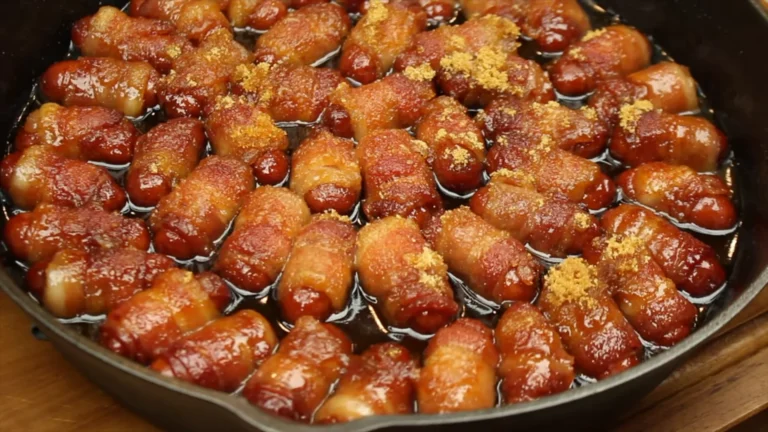 Brown Sugar Beef Beef Bacon Smokies – Easy Appetizer