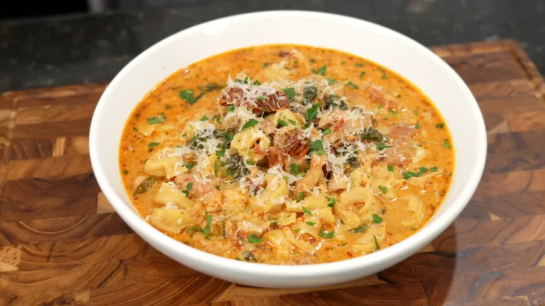 Creamy Tuscan Chicken Soup-Marry Me Style