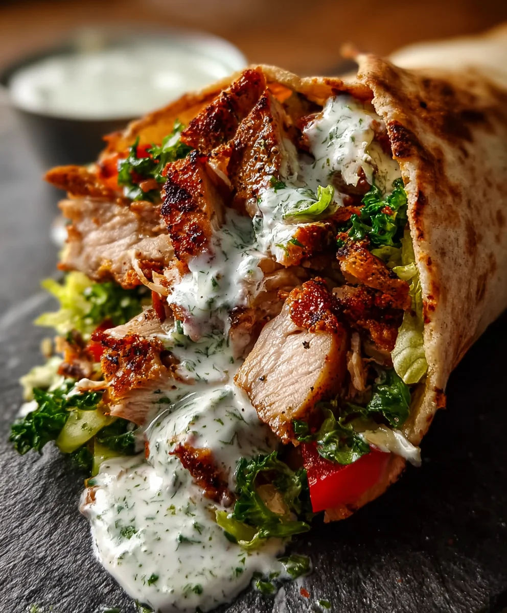 Chicken Shawarma with Garlic Sauce- Delicious & Easy Recipe