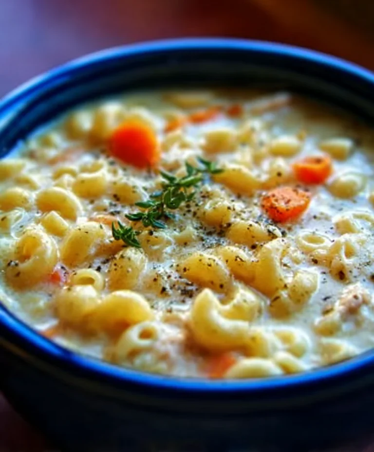 Hearty Creamy Ditalini Soup – Beefy & Comforting