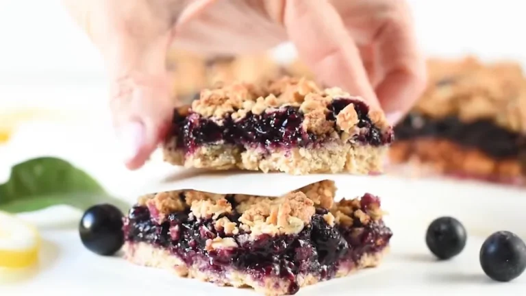 Healthy Blueberry Oatmeal Bars-Busy Morning Winner
