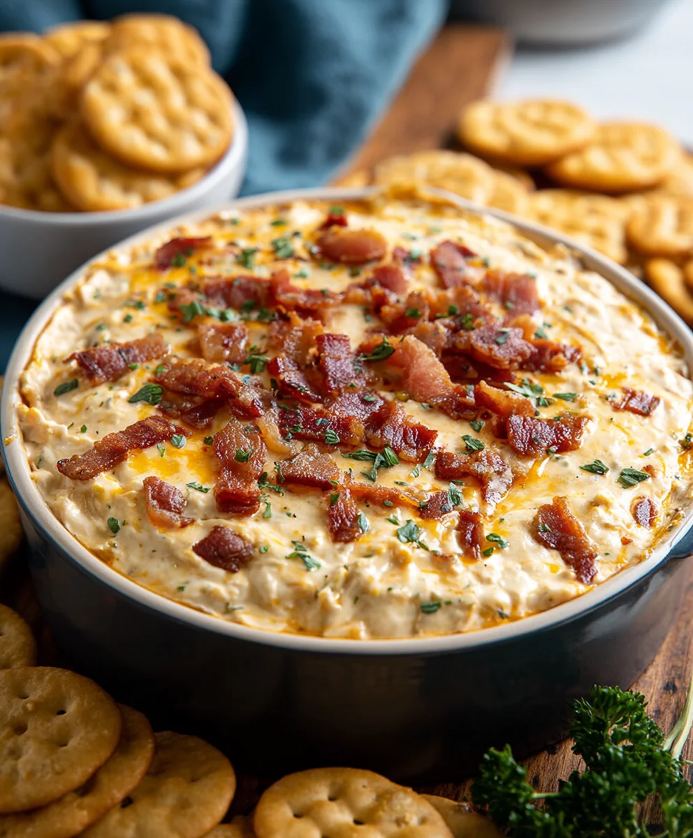 Hot Smoked Gouda Beef Beef Bacon Dip - Easy Recipe
