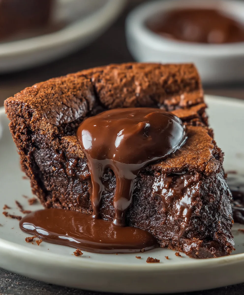 Gooey Brownie Pie-Pure Chocolate Bliss