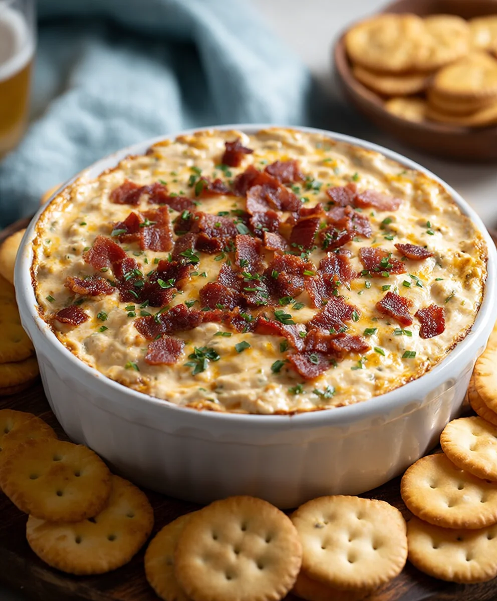 Hot Smoked Gouda Beef Beef Bacon Dip - Easy Recipe