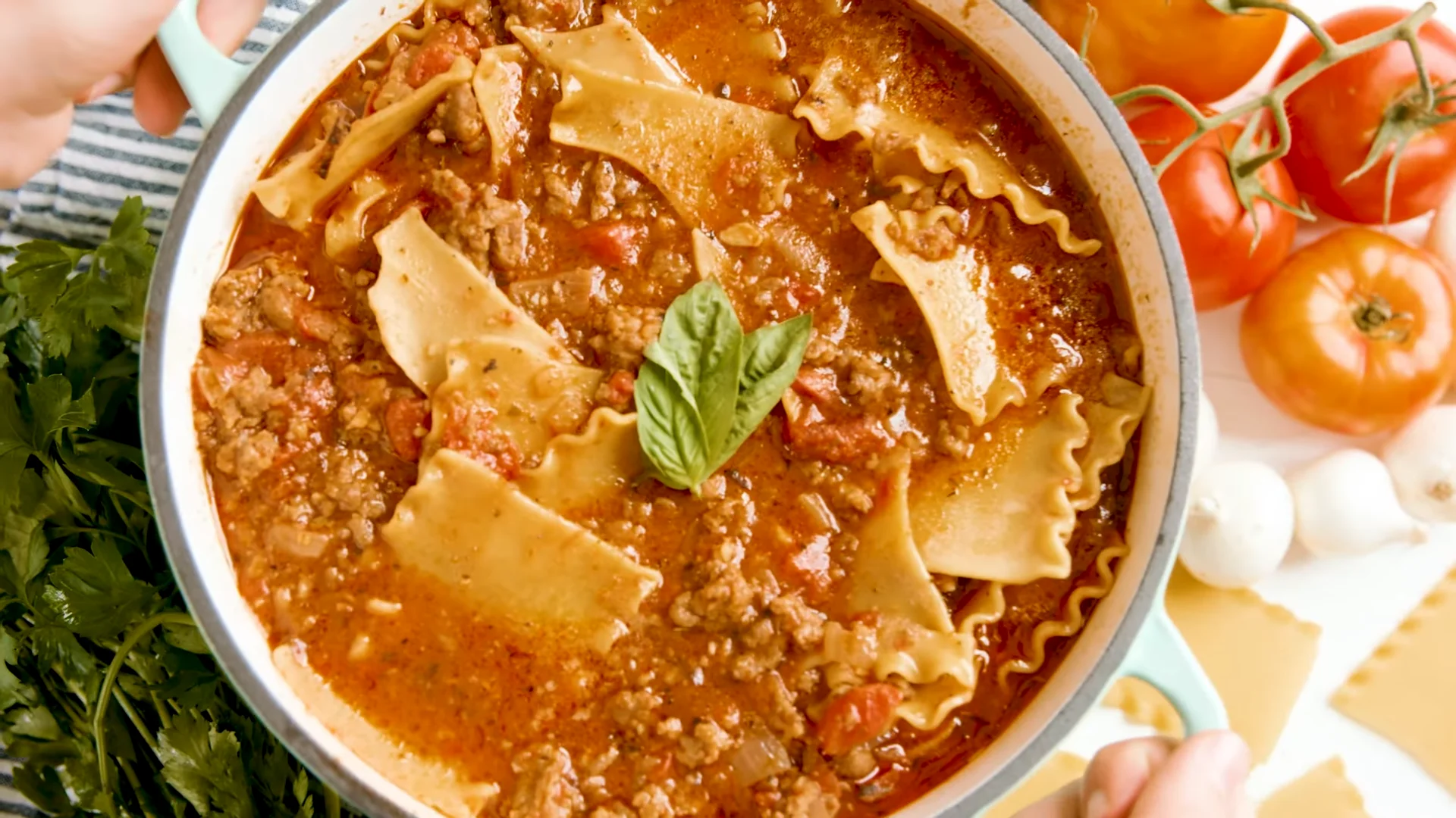 Mouthwatering One Pot Lasagna Soup Recipe