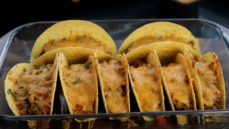 Crispy Cheesy Beef Tacos – Loaded Oven-Baked Easy Recipe
