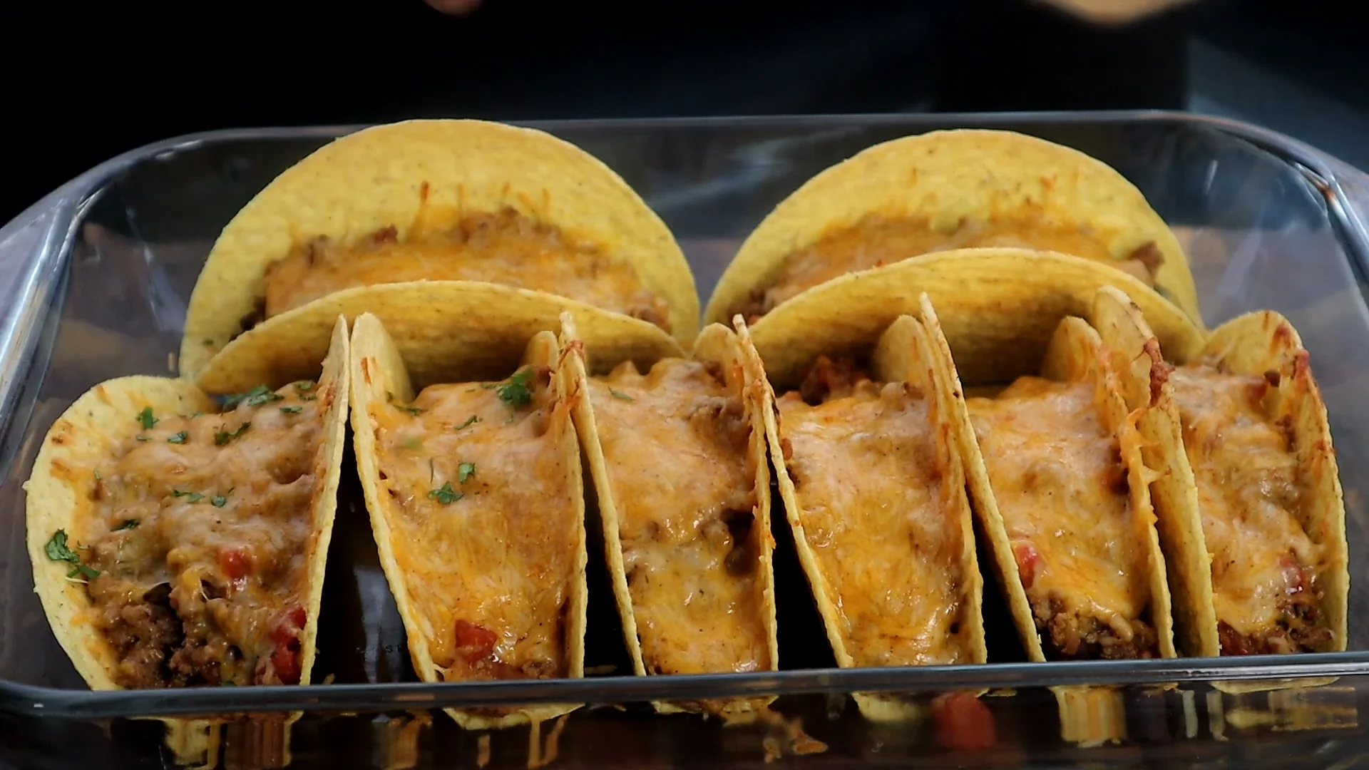 Crispy Cheesy Beef Tacos - Loaded Oven-Baked Easy Recipe
