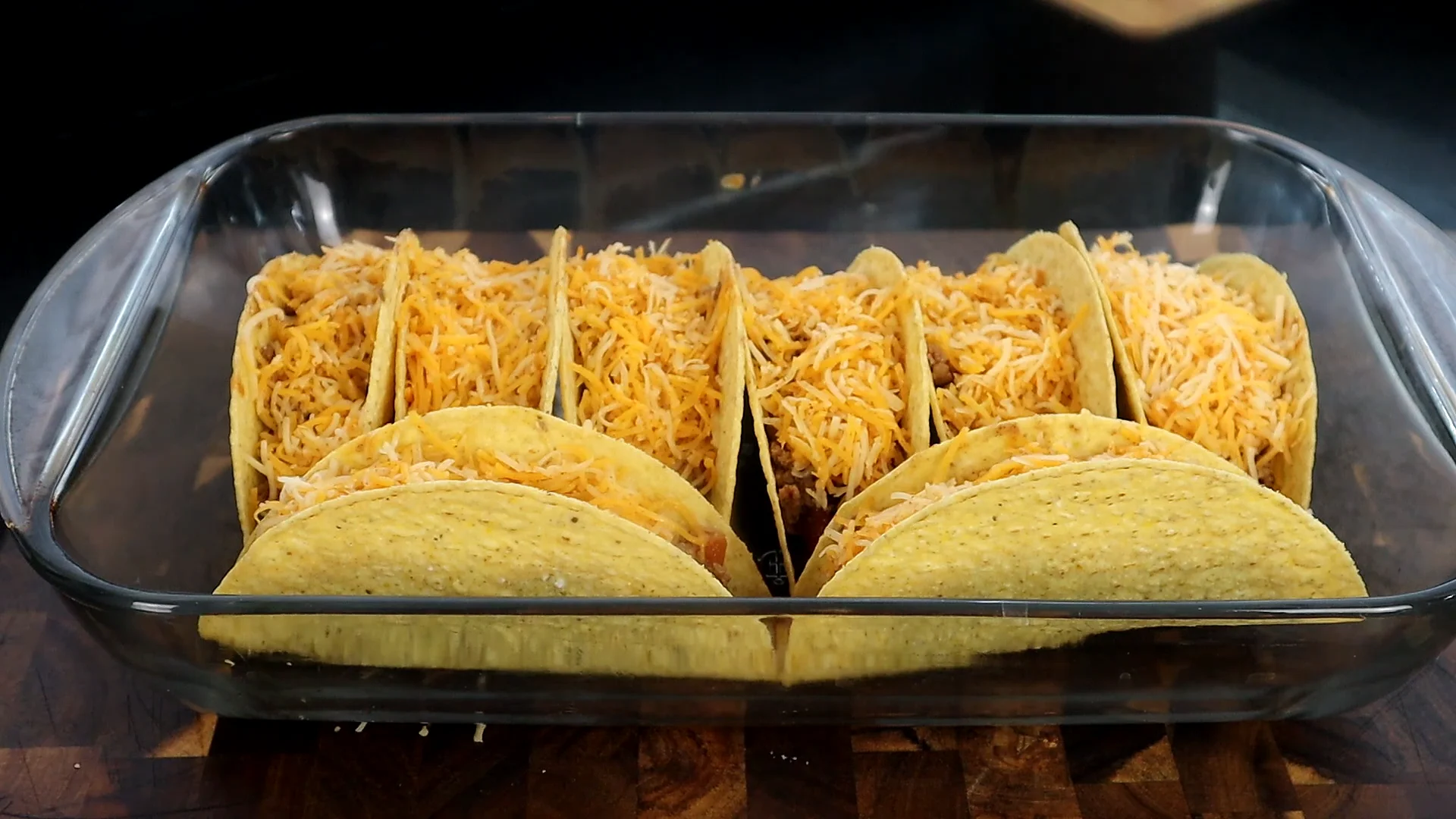 Crispy Cheesy Beef Tacos - Loaded Oven-Baked Easy Recipe