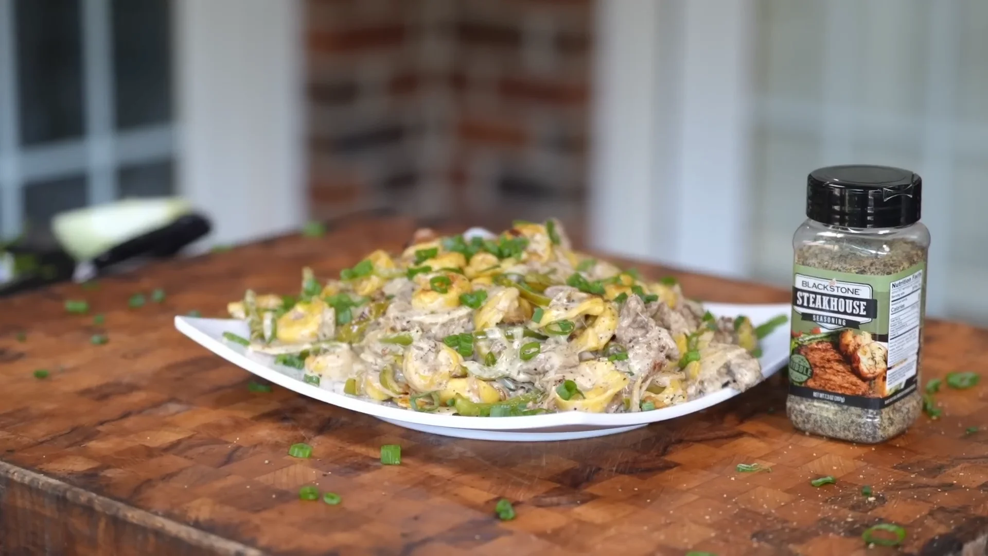 Cheesesteak Tortellini-Provolone Sauce Delight