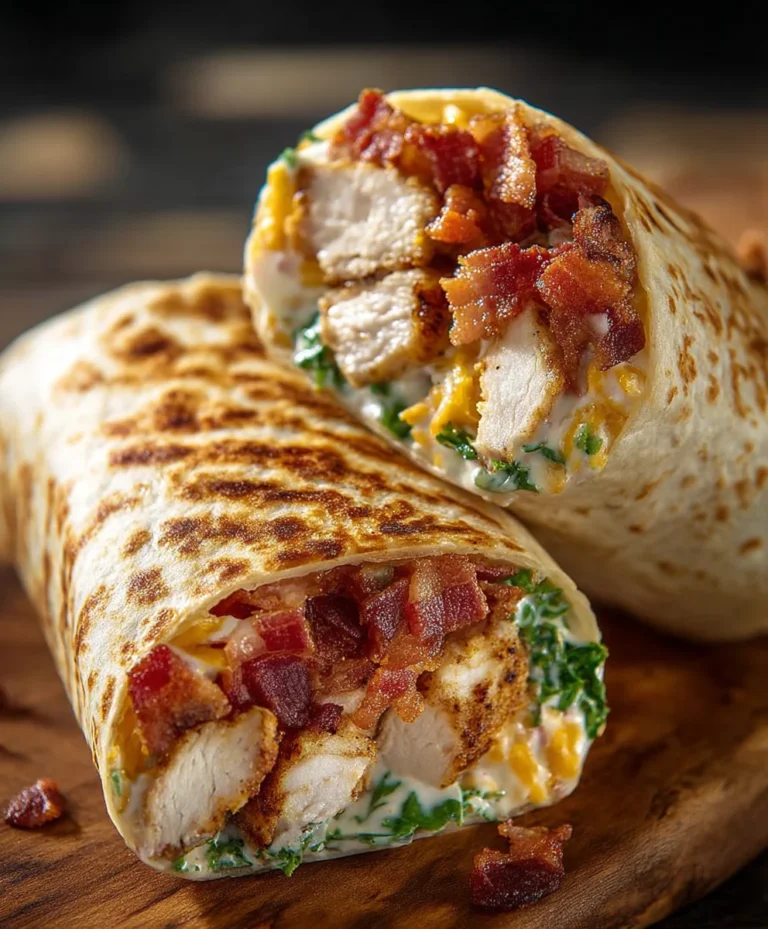 Crunchy Beef Beef Bacon Chicken Ranch Wrap Recipe