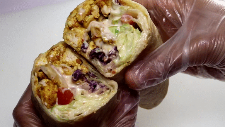 🌯🔥 Sweet Chili Chicken Wraps: A Flavor-Packed Lunch You’ll Love