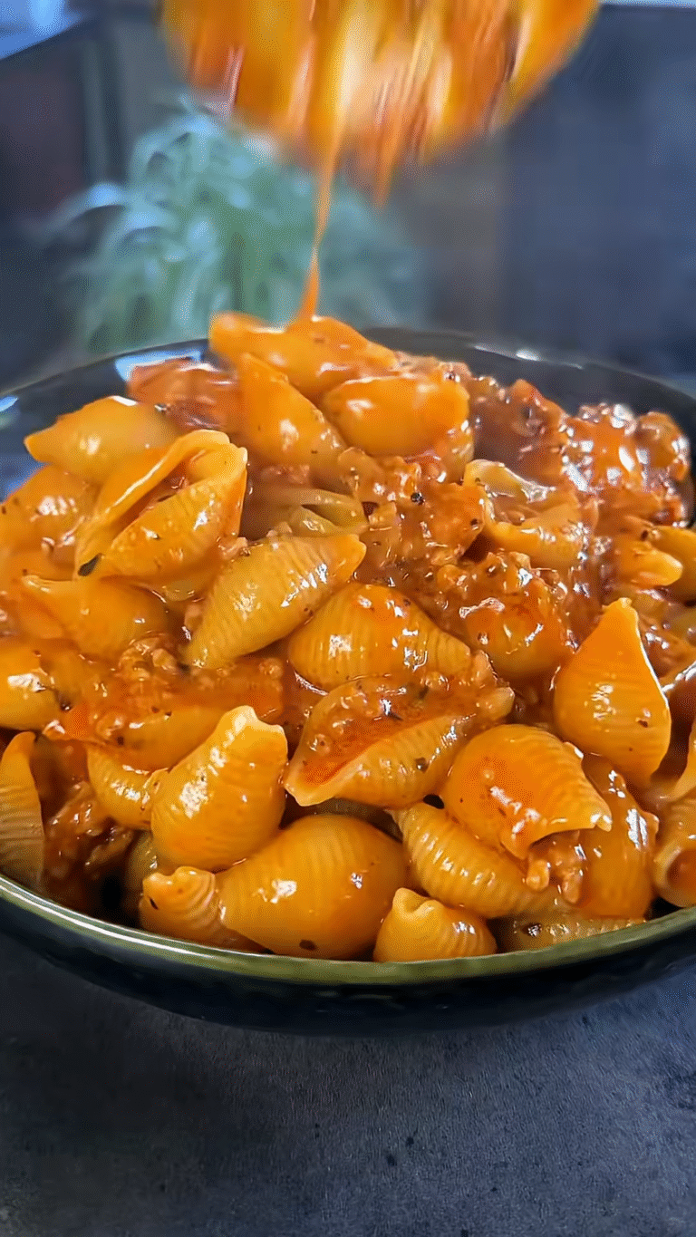 🍲 One-Pot Creamy Beef and Shells in Under 30 Minutes
