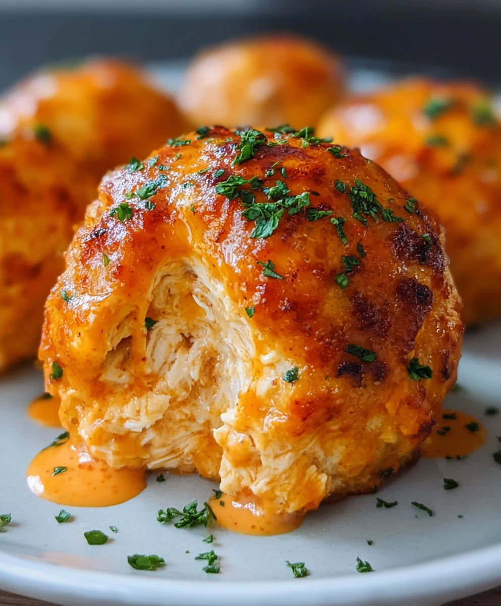 Easy Buffalo Chicken Bombs- Crowd Favorite Recipe