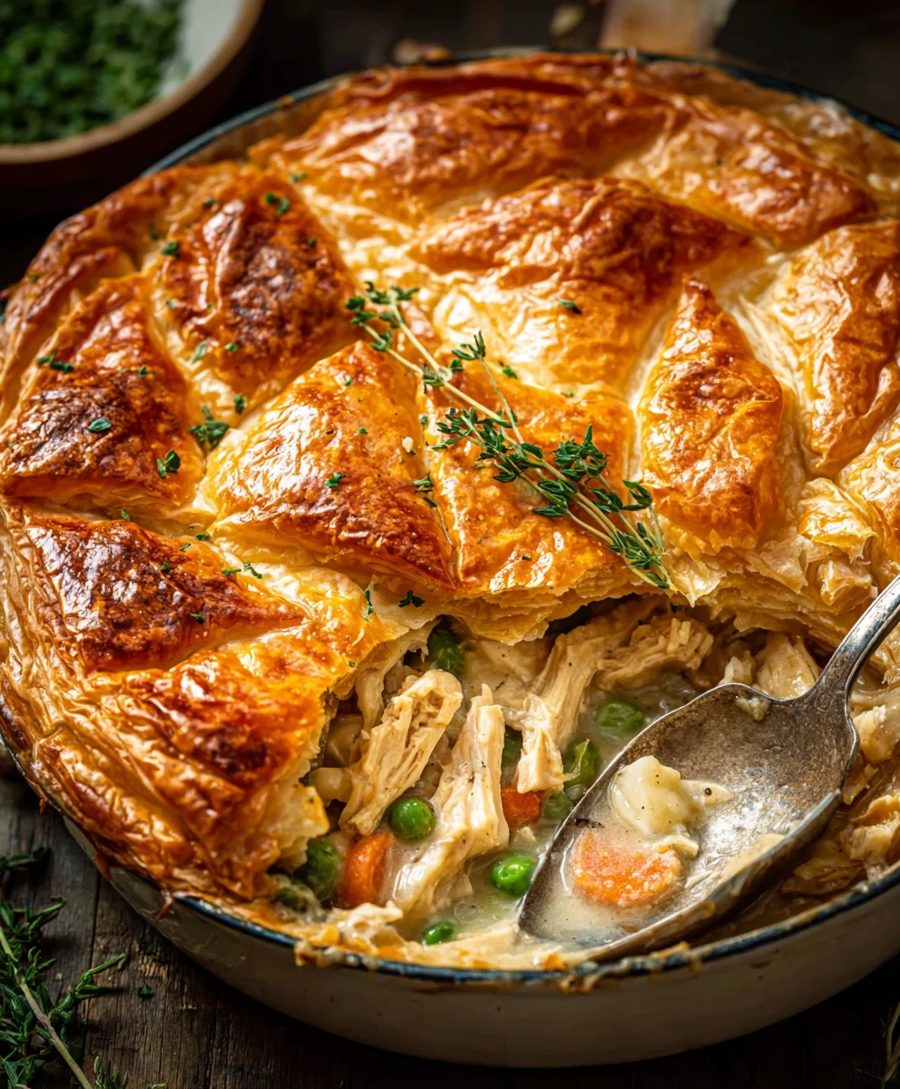 Puff Pastry Chicken Pot Pie - Easy Comfort Food