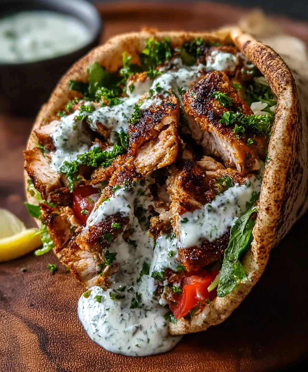Easy Chicken Shawarma with Creamy Garlic Sauce