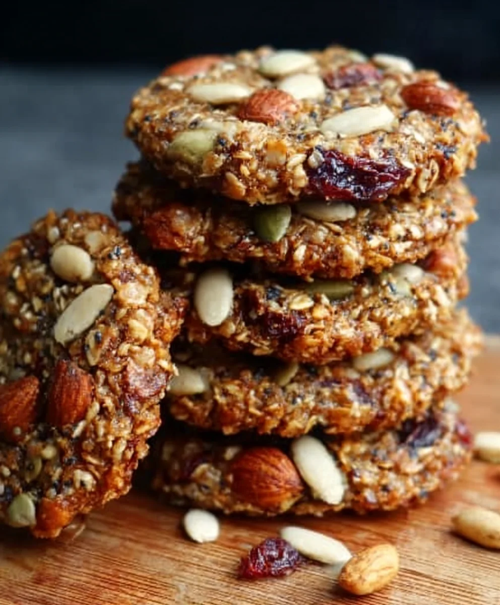 Healthy Nut Seed Energy Cookies-Quick & Easy Recipe