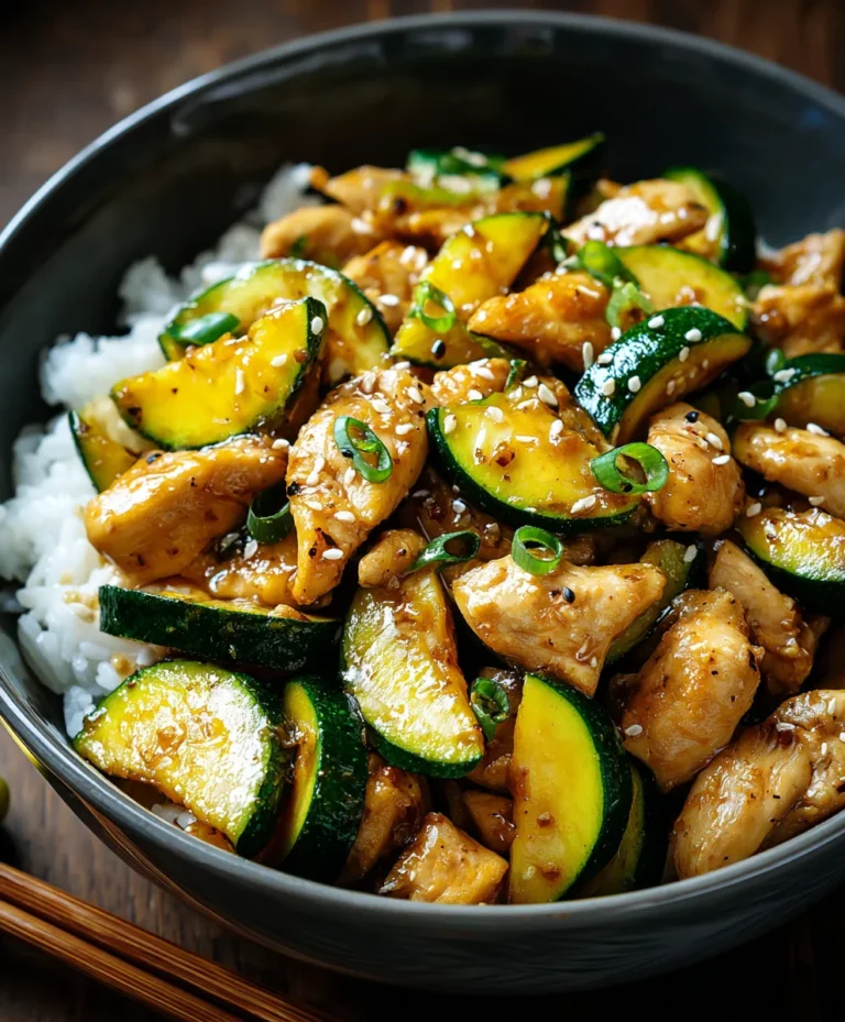 Easy Chicken Zucchini Stir Fry-Quick & Healthy Meal