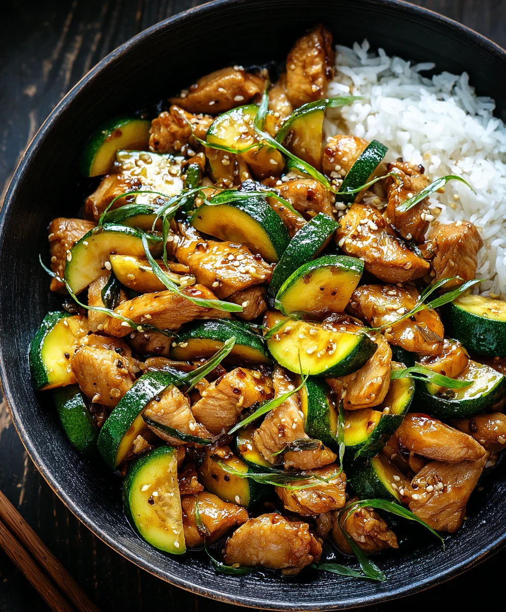 Easy Chicken Zucchini Stir Fry-Quick & Healthy Meal