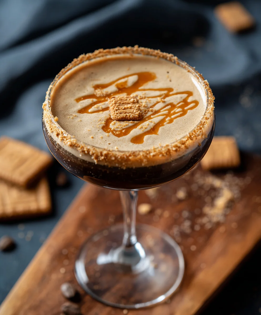 Biscoff Cookie Butter Espresso Martini - Easy Recipe