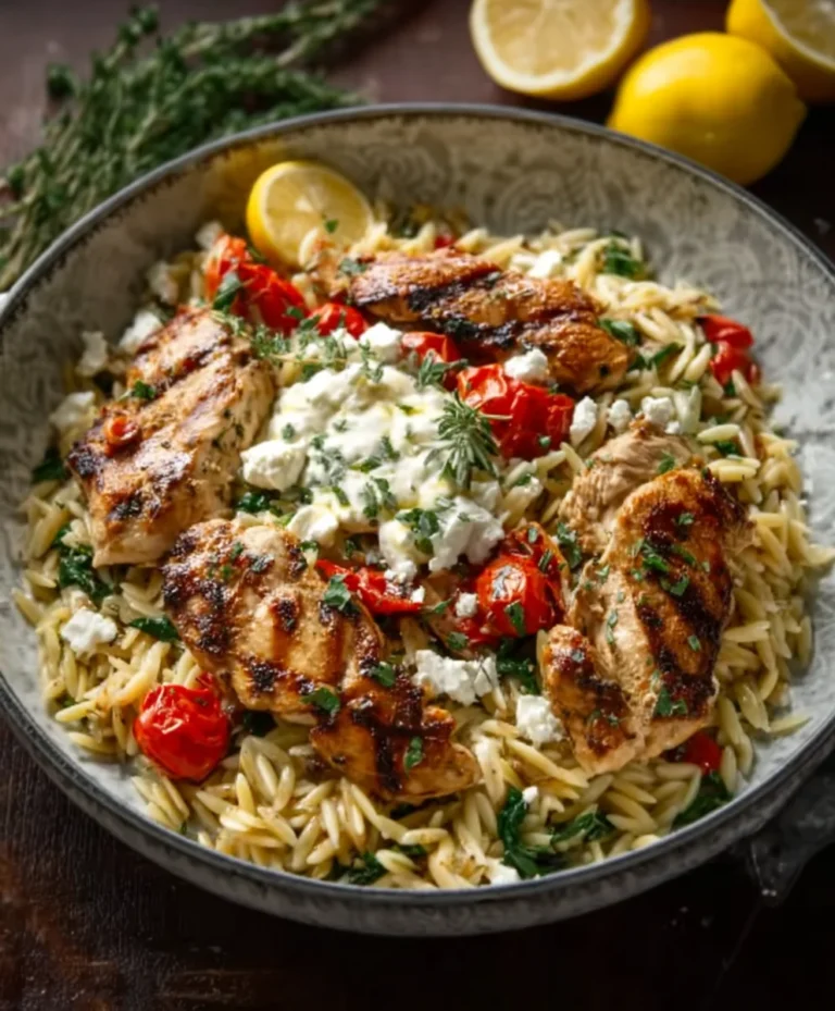 Lemon Feta Chicken Orzo Recipe-Ultimate Flavor