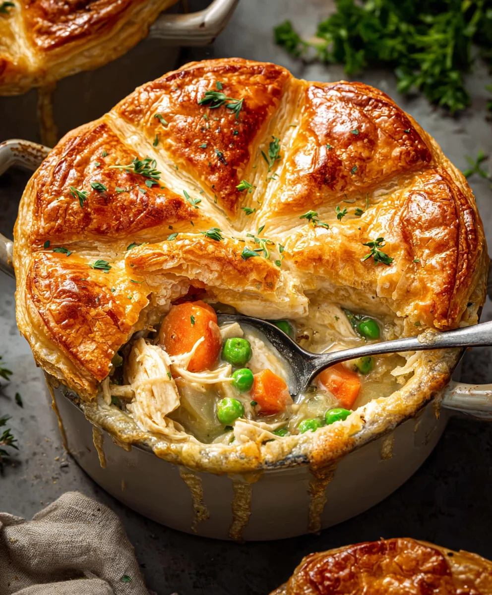 Puff Pastry Chicken Pot Pie - Easy Comfort Food