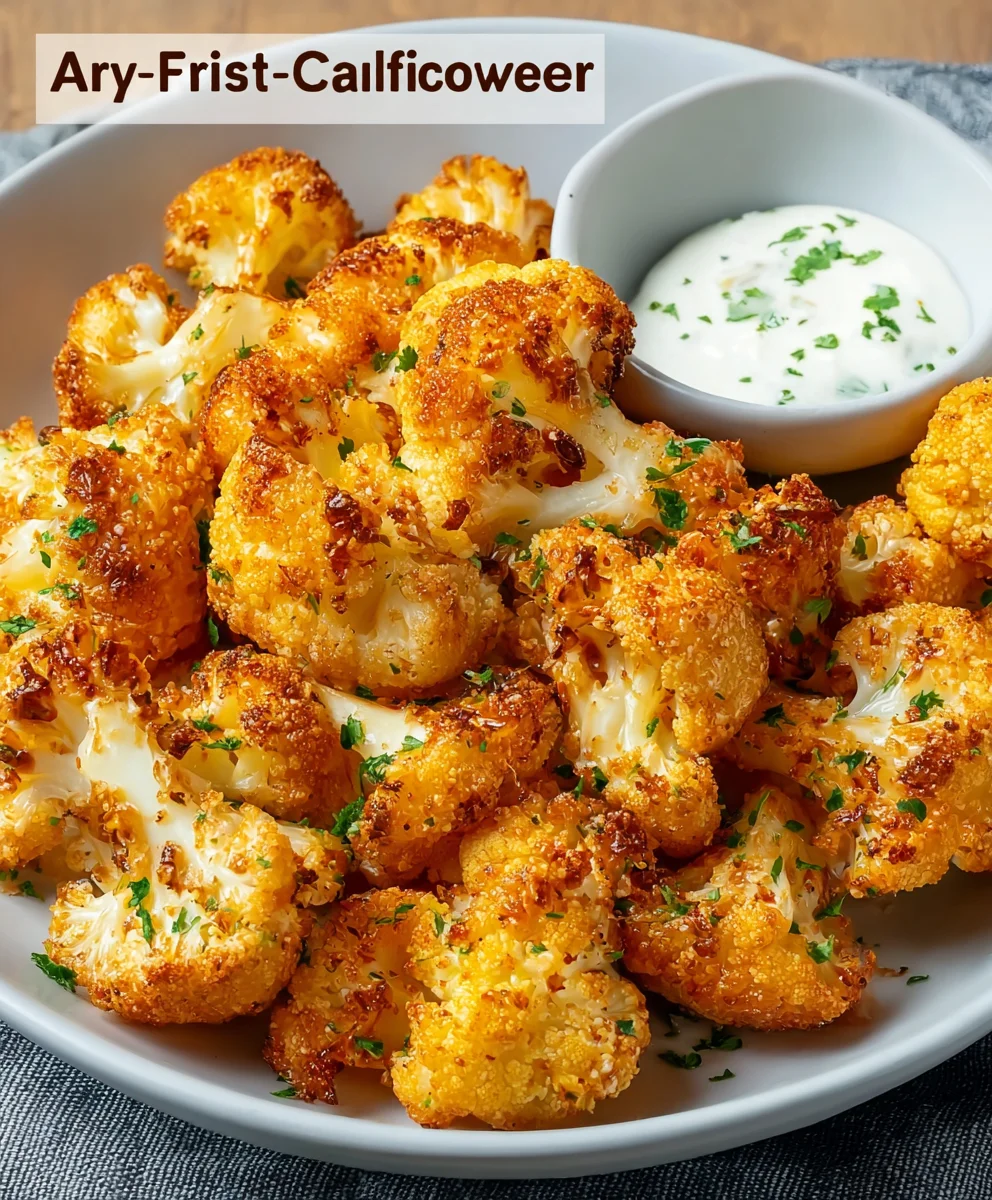 Keto Air-fried Crispy Cauliflower Bites - Easy Recipe