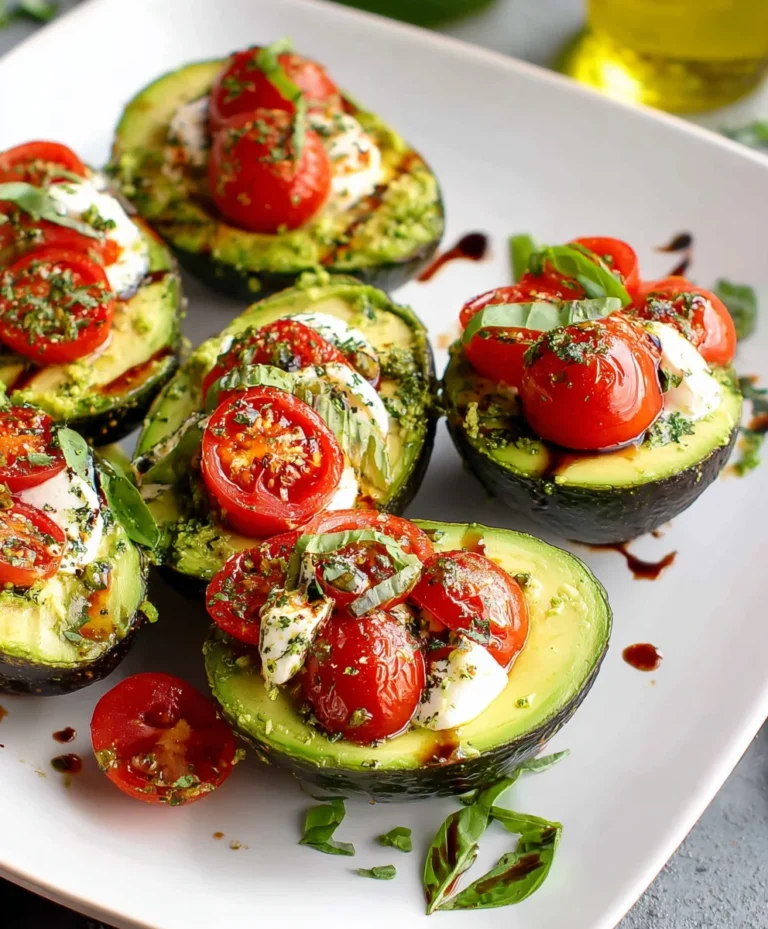 Caprese Stuffed Avocados- Easy Healthy Recipe