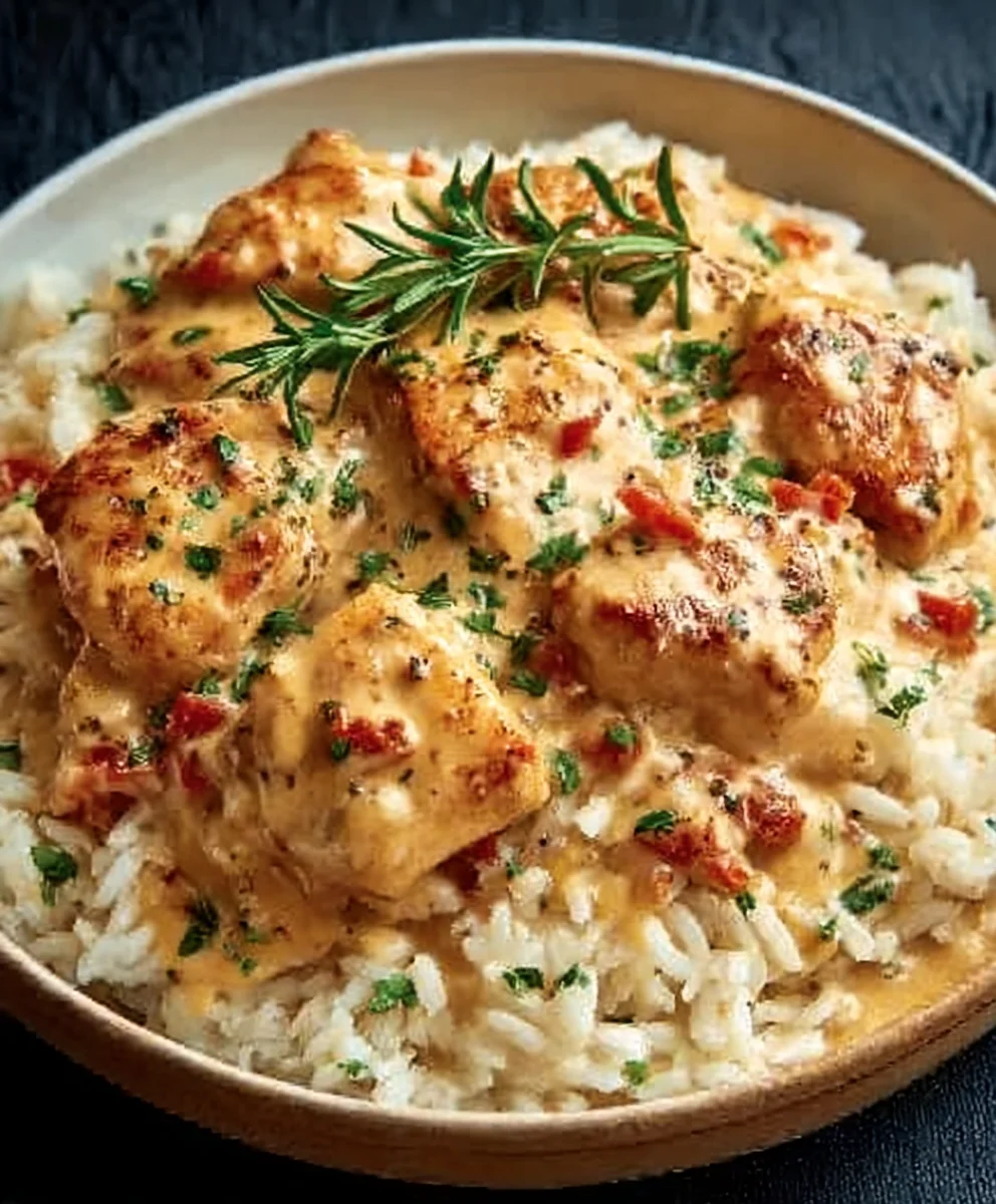 Best Smothered Chicken and Rice - Creamy Comfort Food