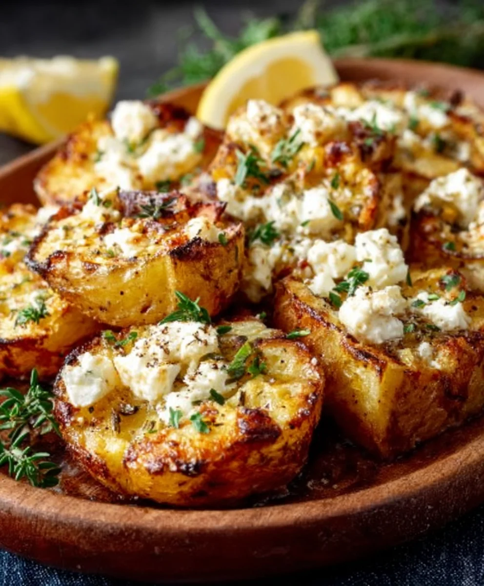 Baked Feta Potatoes Lemon Recipe