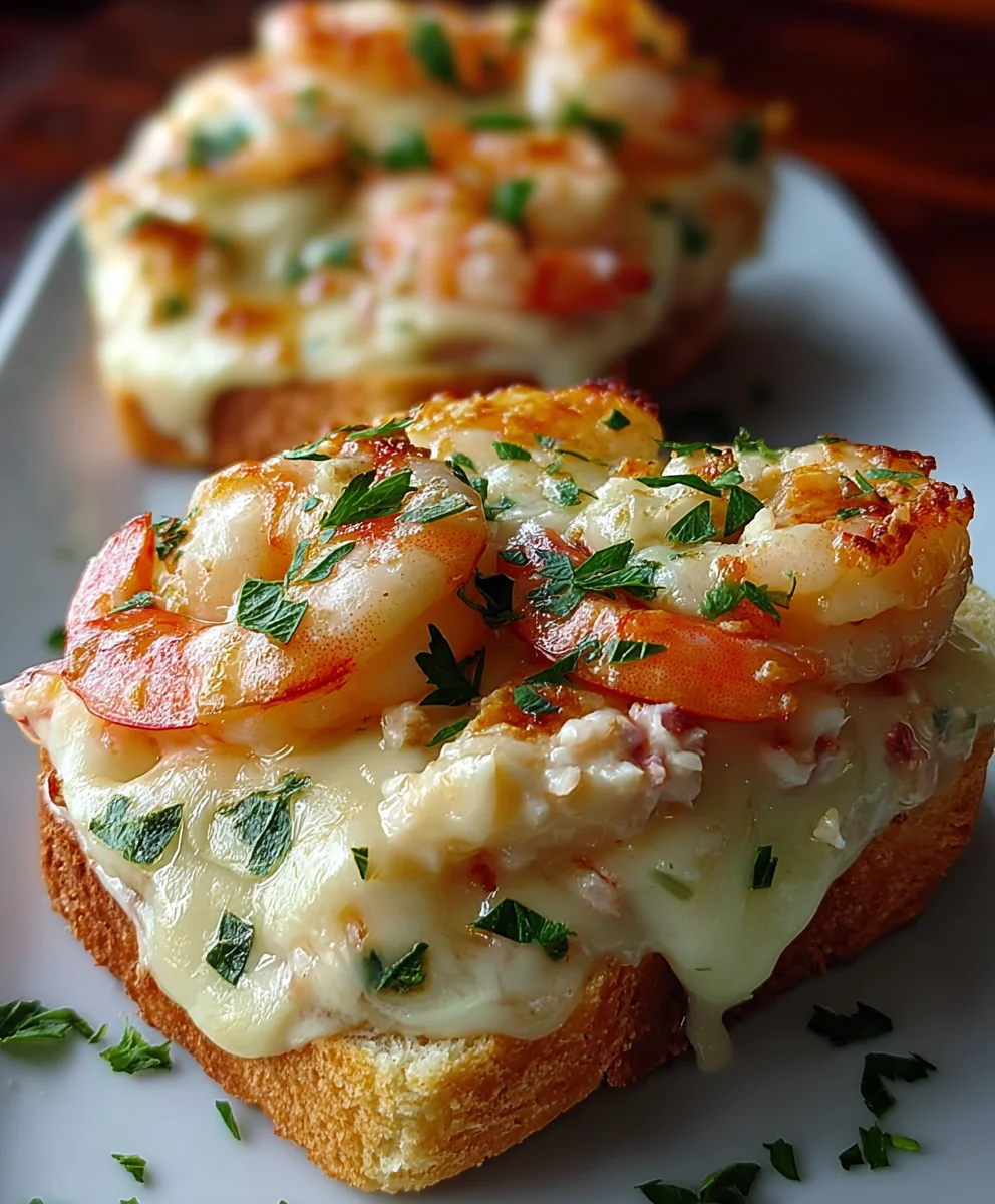 Shrimp Crab Melts Delicious Snack - Easy Recipe