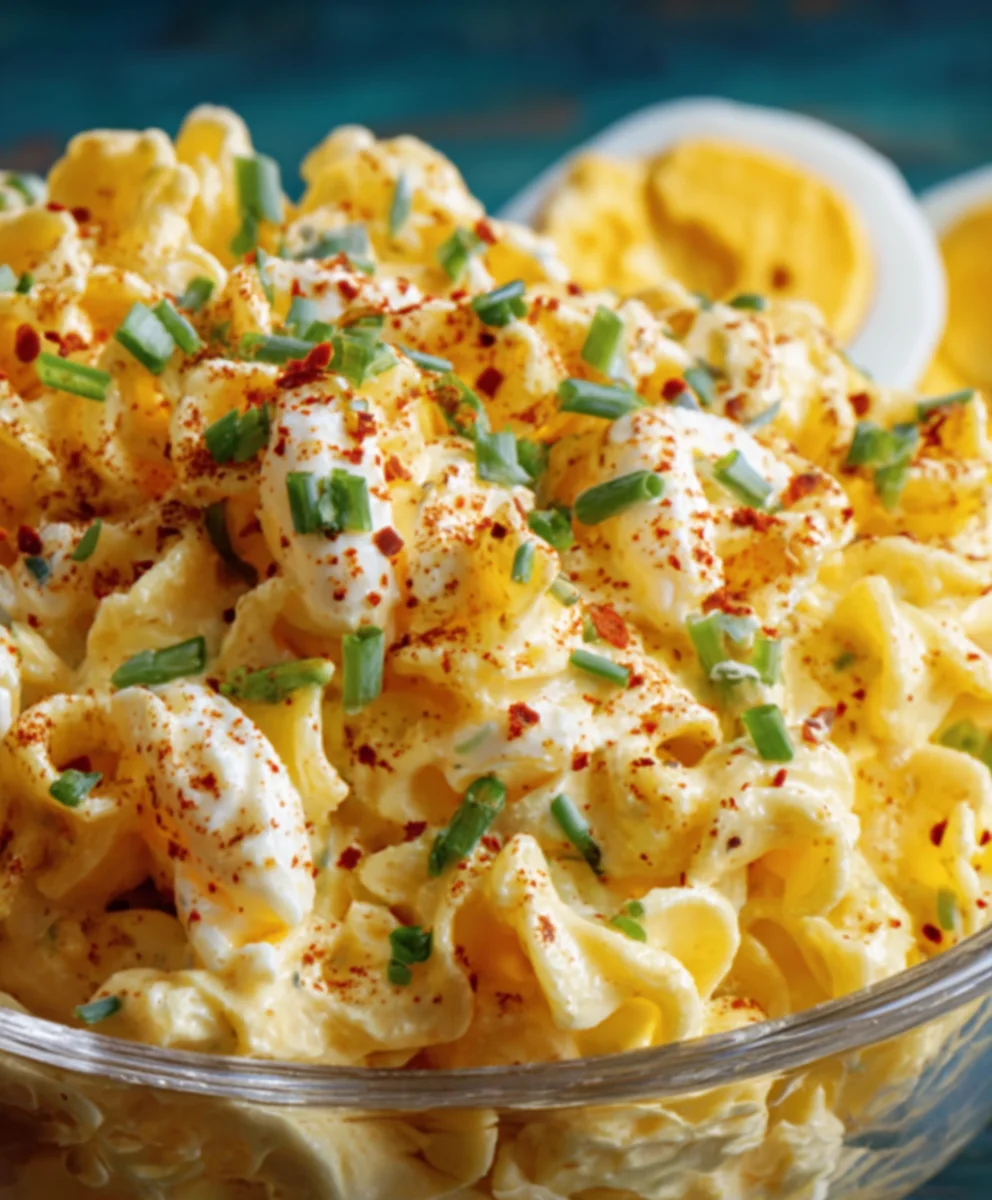 Easy Deviled Egg Pasta Salad-Quick & Delicious Recipe