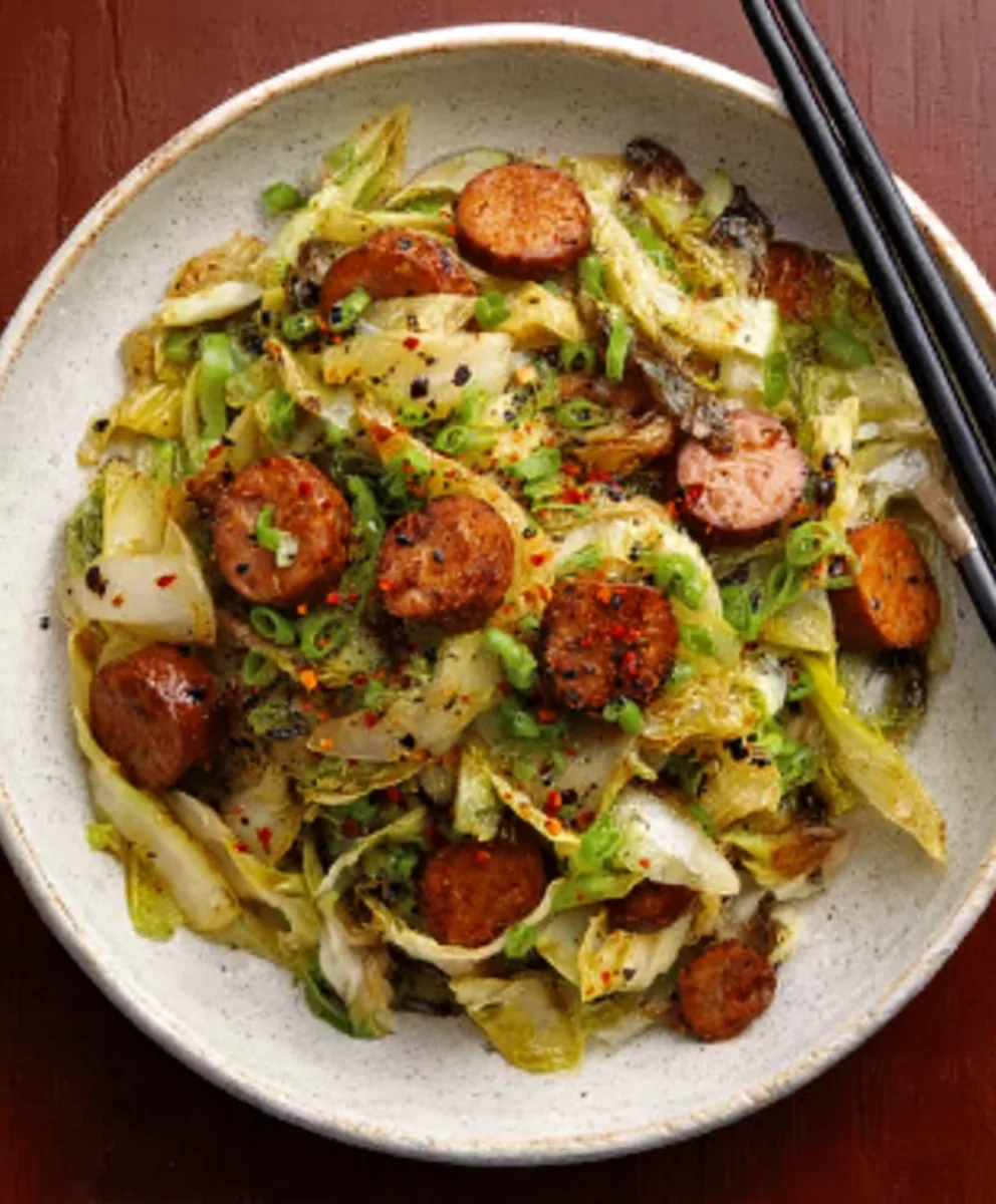 Easy Beef & Cabbage Stir Fry-Quick Dinner