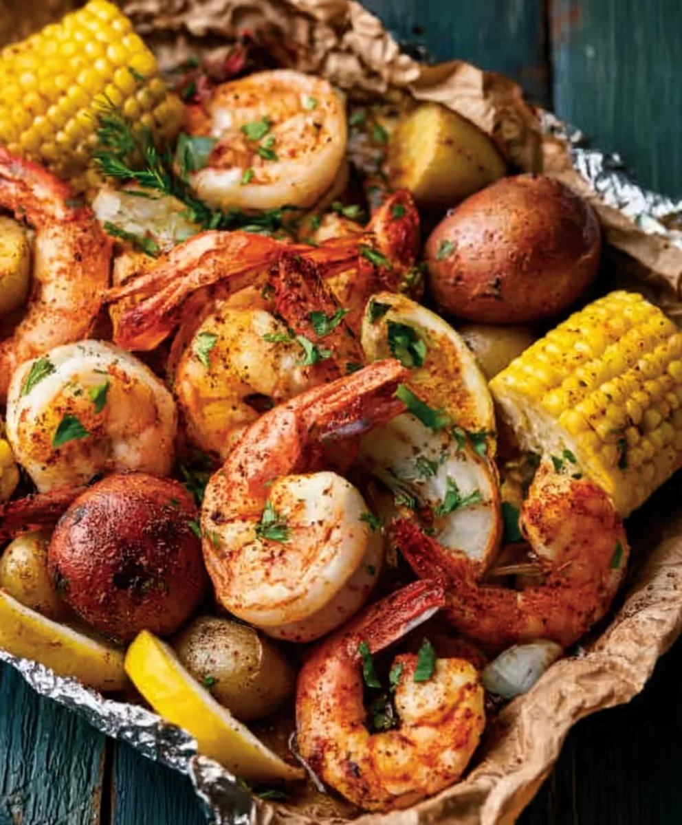 Summer Seafood Boil Packets-Sunny Day Recipe