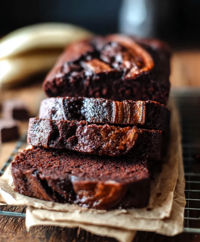Chocolate Espresso Banana Bread-Rich Flavor