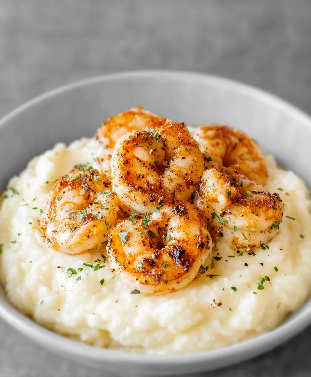 Creamy Garlic Shrimp Mashed Potatoes Recipe