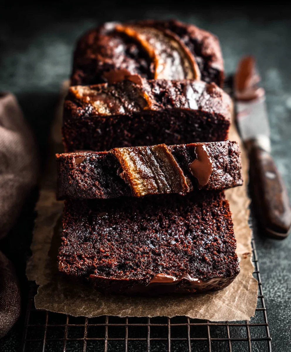 Chocolate Espresso Banana Bread-Rich Flavor