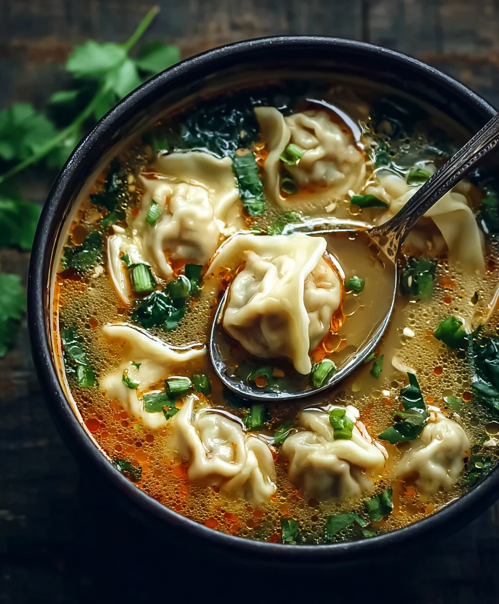 Cozy Thai Beef Potsticker Soup Recipe-Easy Comfort Food