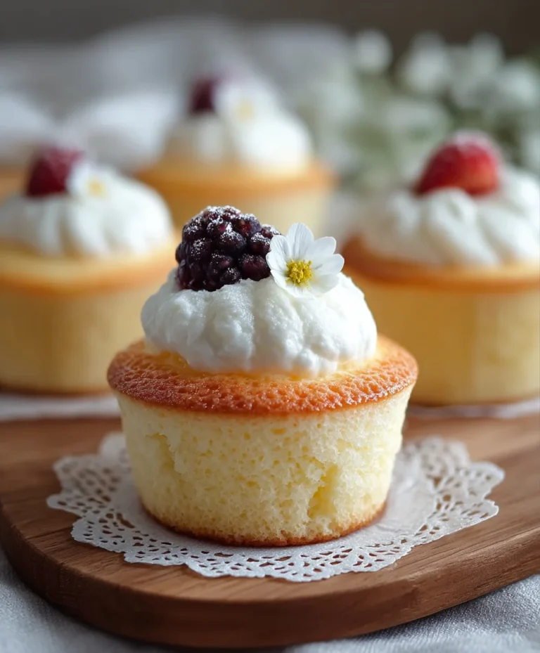 Fluffy Japanese Cheesecake Cupcakes – Easy Bake