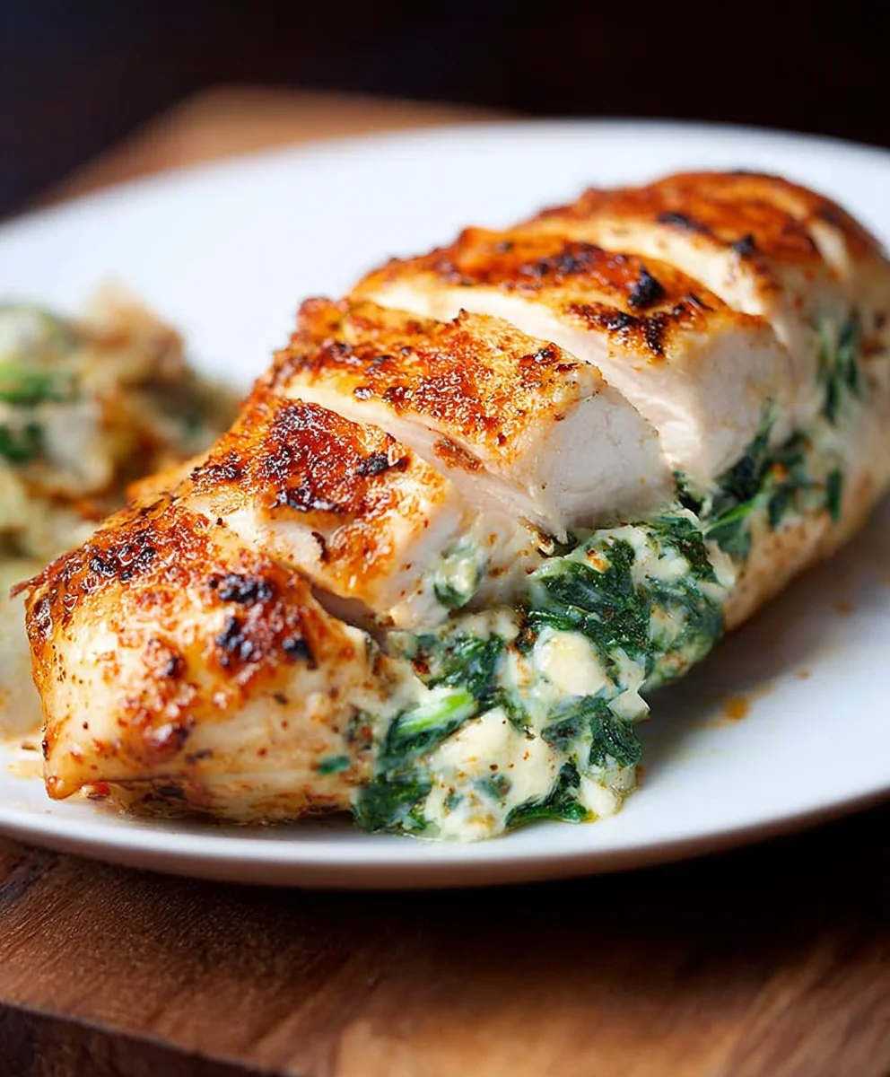 Spinach Stuffed Chicken Breasts- Easy & Delicious