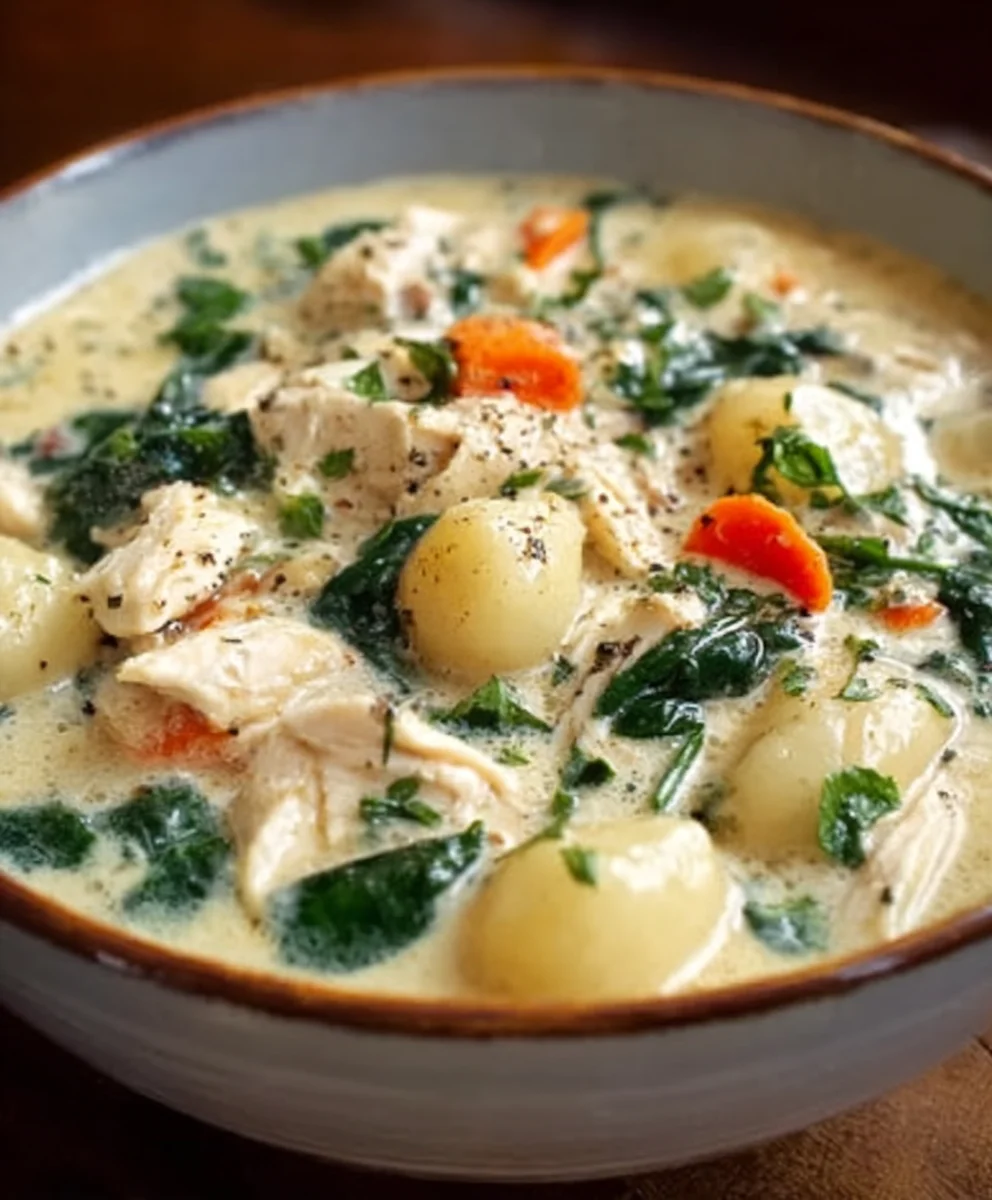 Slow Cooker Creamy Chicken Gnocchi Soup Recipe
