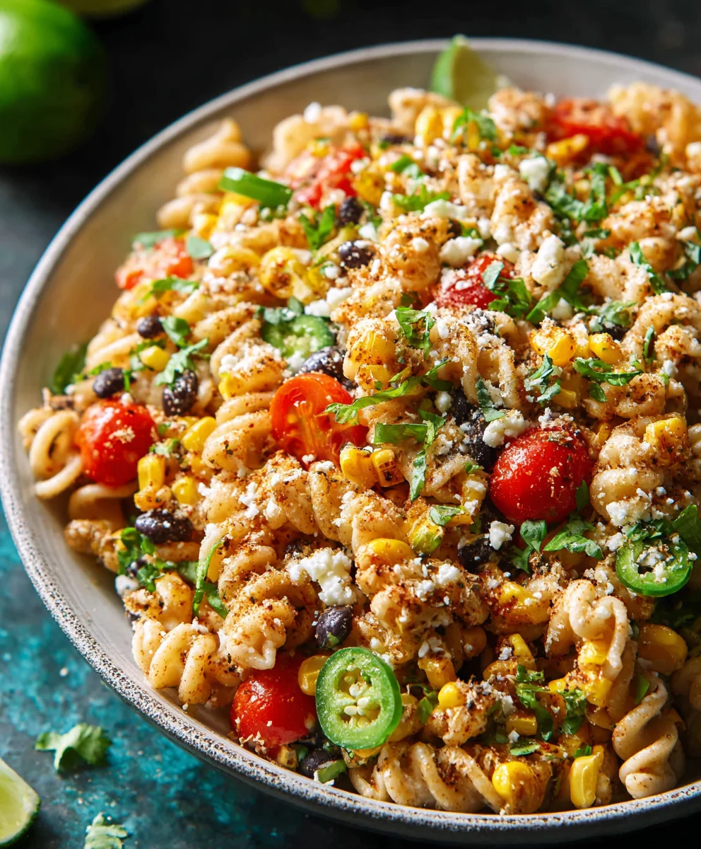 Mexican Street Corn Pasta Salad - Easy & Delicious Recipe