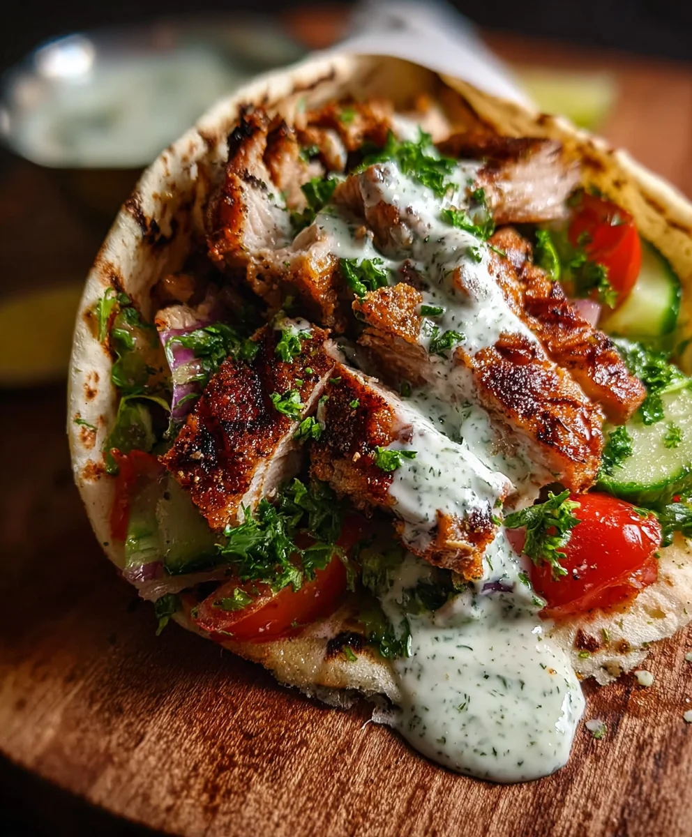 Easy Chicken Shawarma with Creamy Garlic Sauce