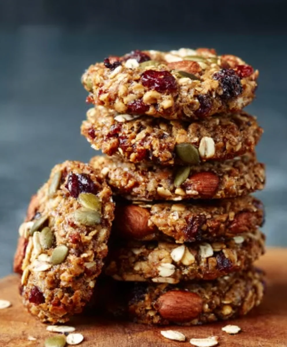 Healthy Nut Seed Energy Cookies-Quick & Easy Recipe