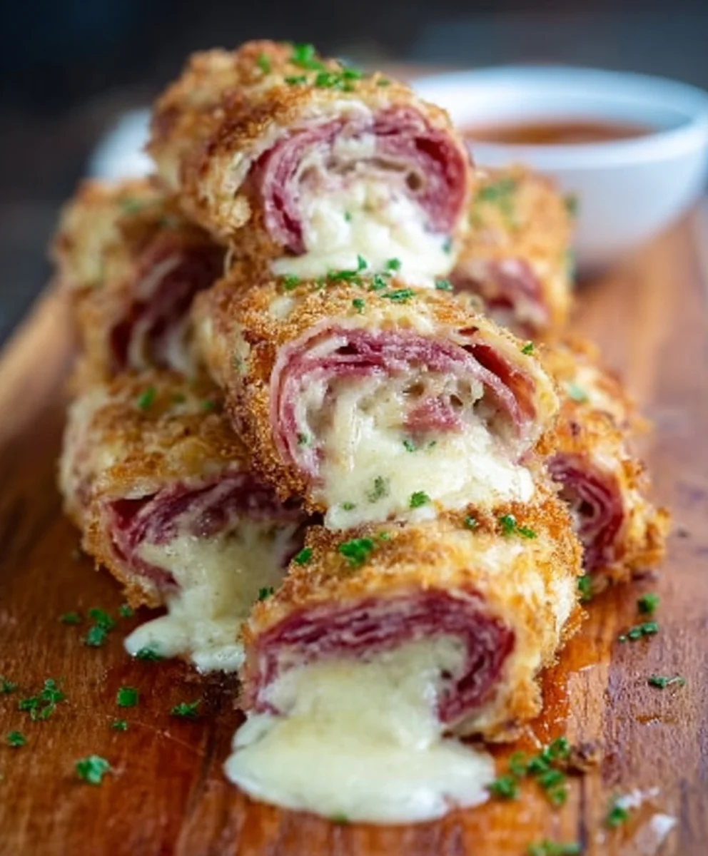 Keto Crispy Beef Reuben Roll-Ups - Easy Low Carb